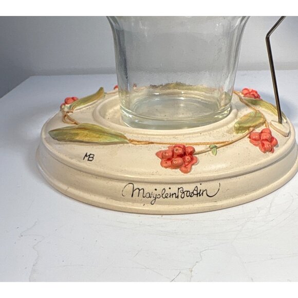 Hallmark Marjolein Bastin Tealight Holder Nature Sketchbook Chickadee 7" Tall - Picture 5 of 9